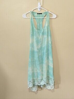 Gypsy 05 Silk Racerback Slip Dress With Lace Trim